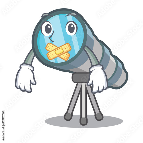 Silent toy telescope in a cartoon chair