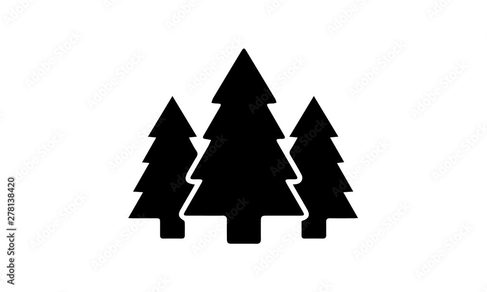 Pine tree icon for nature and environmental concepts Pine tree icon for nature and environmental concepts