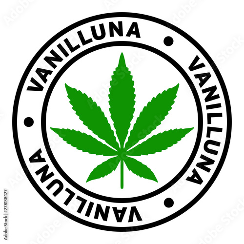 Round Vanilluna Marijuana Strain Clipart
