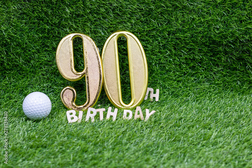 90th birthday anniversary to golfer  photo