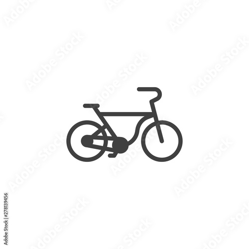 Bicycle vector icon. filled flat sign for mobile concept and web design. Bike glyph icon. Symbol, logo illustration. Vector graphics