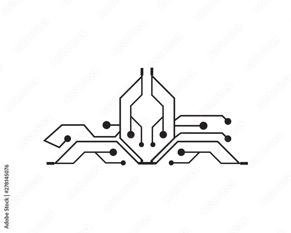 Circuit illustration vector design Circuit illustration vector design