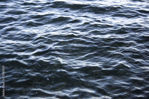 Dark blue ocean water waves background in Canada