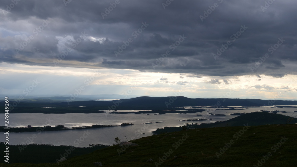 North of Sweden, mountains in Arjeplog lapland