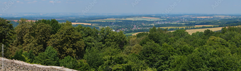 View from the castle Hukvaldy in Beskydy in Czech republic View from the castle Hukvaldy in Beskydy in Czech republic