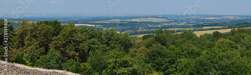 View from the castle Hukvaldy in Beskydy in Czech republic © kstipek