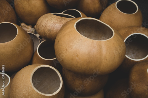 Hollow Gourds at Market in Chiapas, Mexico photo