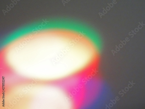 Canvas Print Multicolored circle areas with various colours shades superimposes - parts close