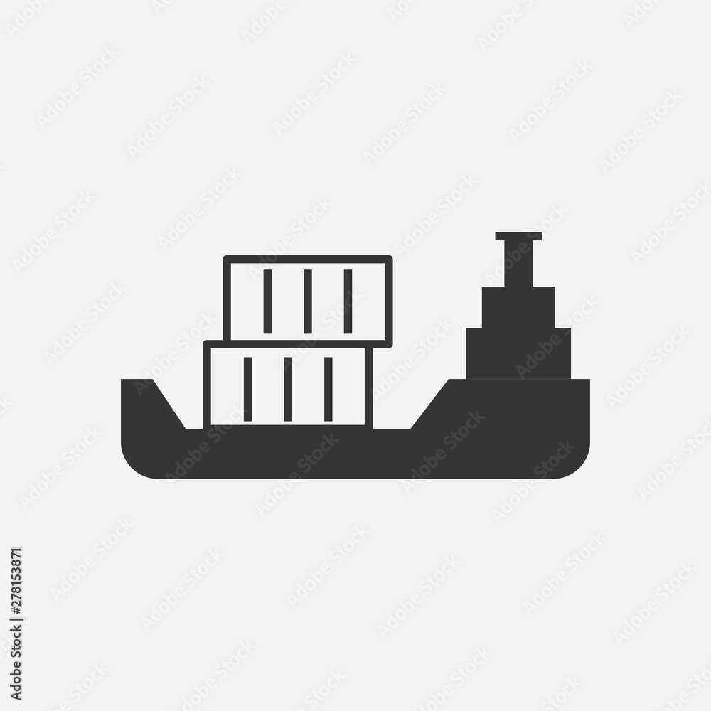 Ship icon. New trendy ship vector symbol illustration.