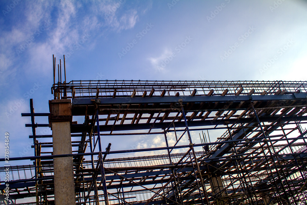 Naklejka premium construction of building