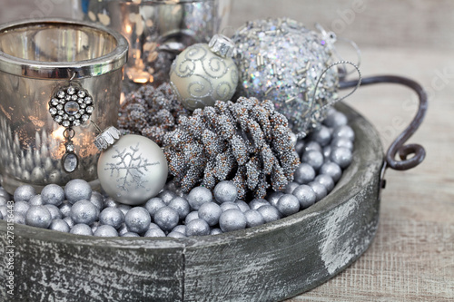 Christmas Decoration In Sil...