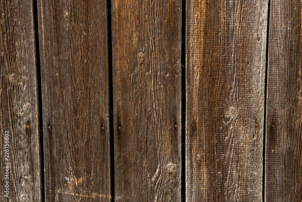 Dark wooden texture. Wood brown texture. Background old panels. Retro wooden table. Rustic background. Vintage colored surface.