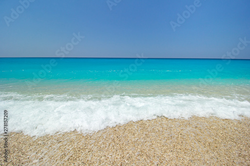 Fototapeta Naklejka Na Ścianę i Meble -  Milos beach on Lefkada island 