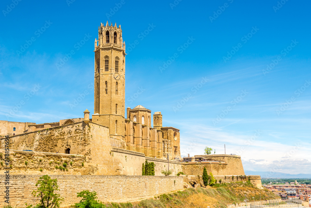 View at the Seu Vella Cathedral of Santa Maria in Lleida - Spain