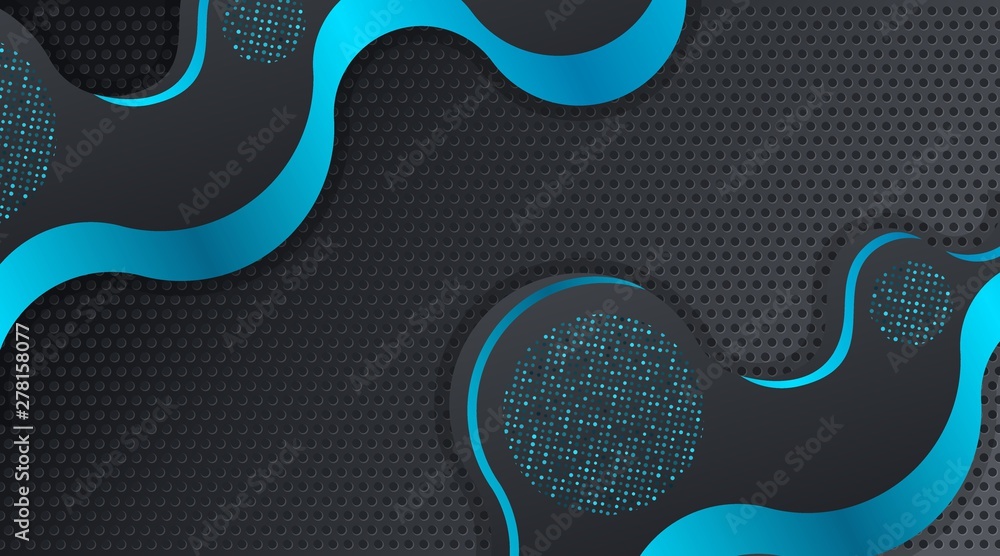 Dynamic Modern Fluid Black Blue Techno Corporate Business Background Dynamic Modern Fluid Black Blue Techno Corporate Business Background