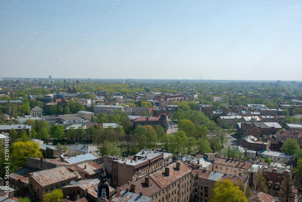 Blick über die Stadt Riga in Lettland