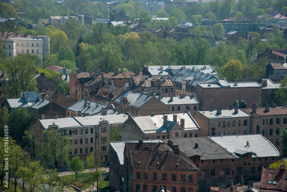 Fototapeta premium Blick über die Stadt Riga in Lettland