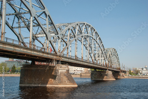 Alte runde Zugbrücke in Riga, Lettland