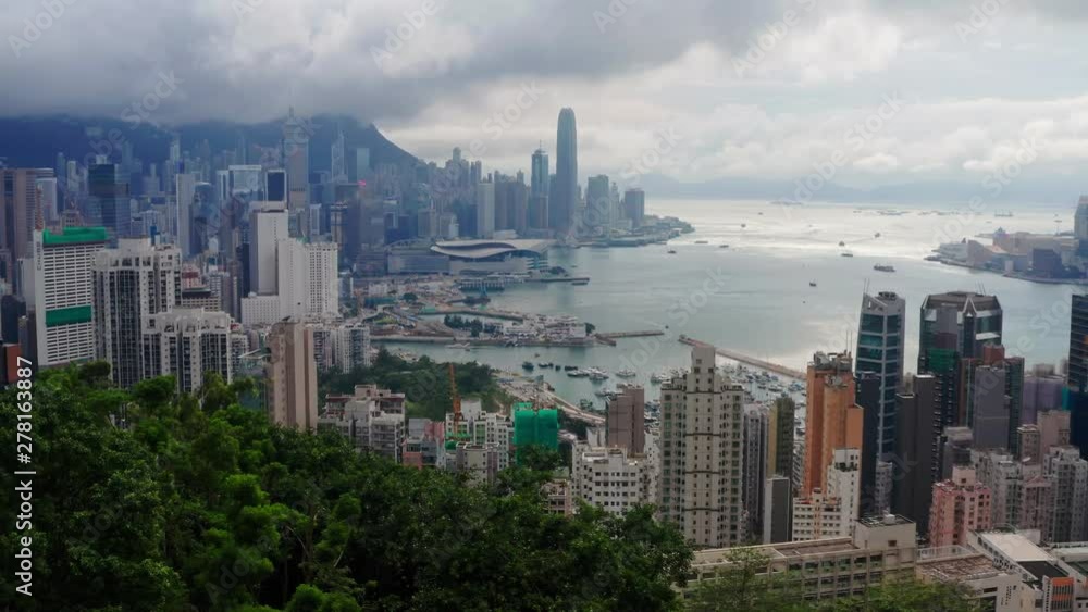 custom made wallpaper toronto digitalTop view of Hong Kong city