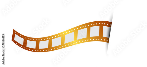 Vector illustration of Gold film