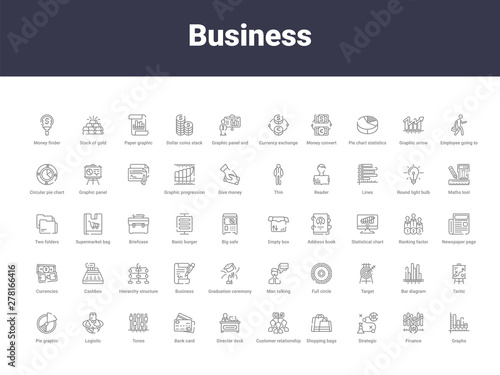 business outline icons