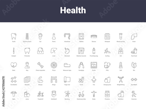 health outline icons