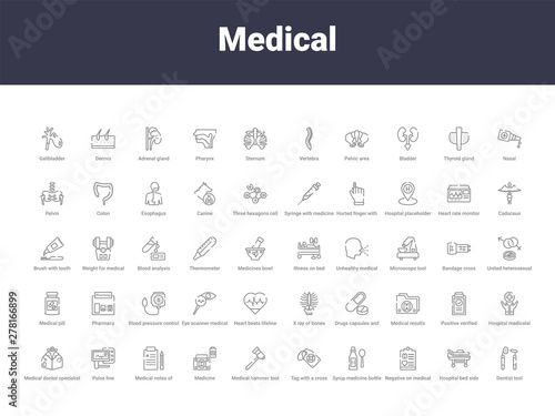 medical outline icons