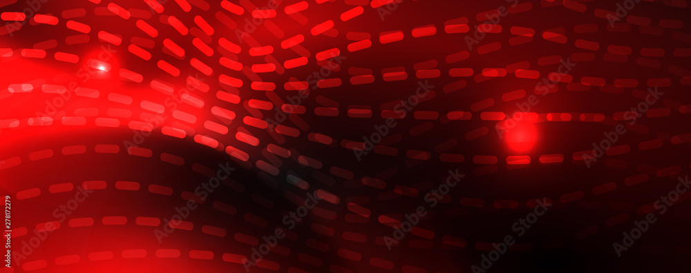 Smoky glowing waves in the dark. Dark abstract background with neon color light and wavy lines. Vector Smoky glowing waves in the dark. Dark abstract background with neon color light and wavy lines. Vector