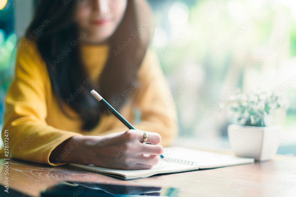 writer beautiful asian woman enjoy weekend with notebook and diary writer beautiful asian woman enjoy weekend with notebook and diary