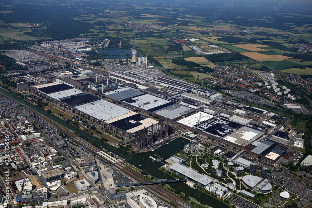 Luftaufnahme werk Wolfsburg