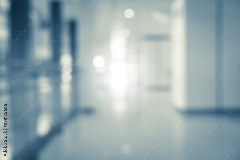 Fototapeta premium blur image background of corridor in hospital or clinic image