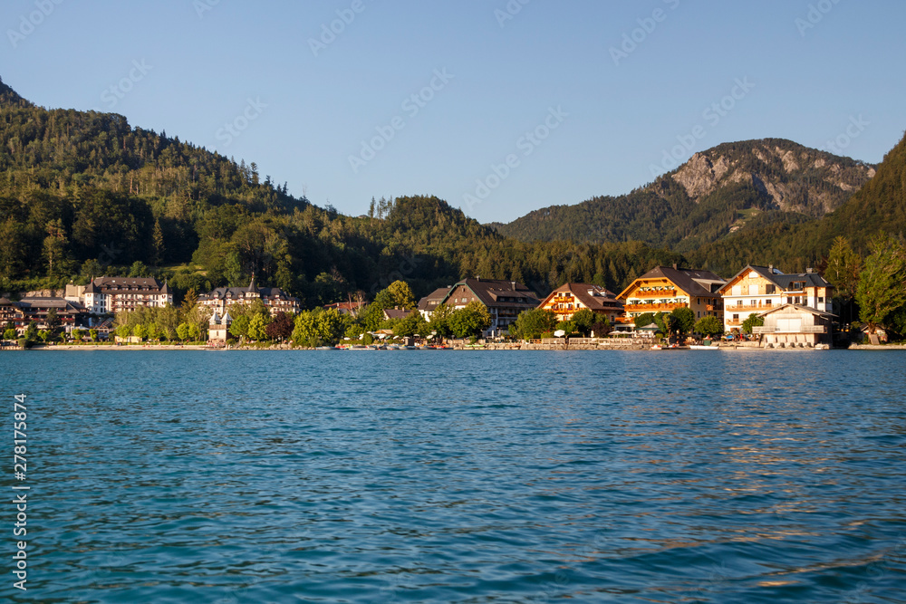 Fuschlsee in the Salzkammergut, Austria, 2019