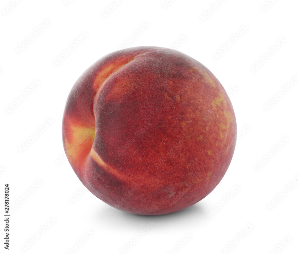 Delicious ripe sweet peach isolated on white Delicious ripe sweet peach isolated on white