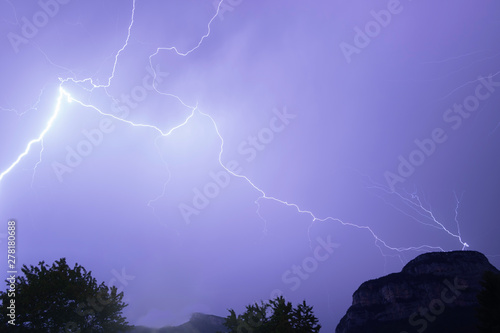 thunderstorm in Savoie