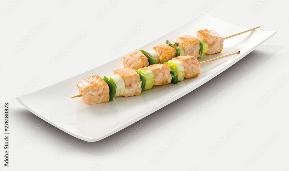 brocheta de salmon brocheta de salmon