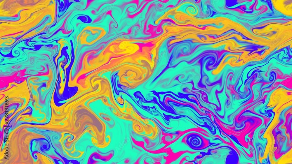 Fototapeta premium Magic space texture, pattern, looks like colorful smoke and fire