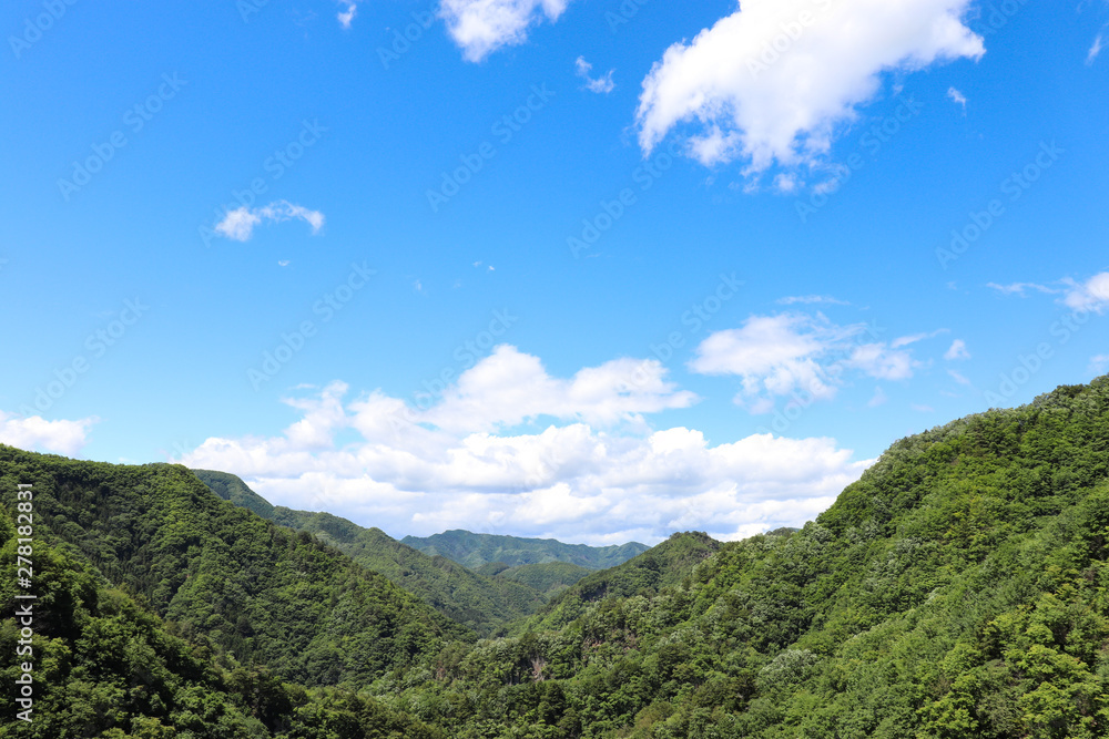 上野ダムからの眺望（群馬県上野村）,ueno dam,ueno village,gunma,japan