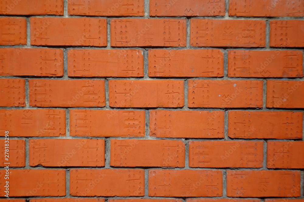 Obraz premium old red brick wall background