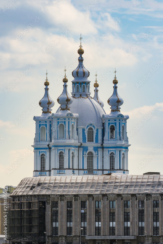 The main temple of the Smolny Cathedral.