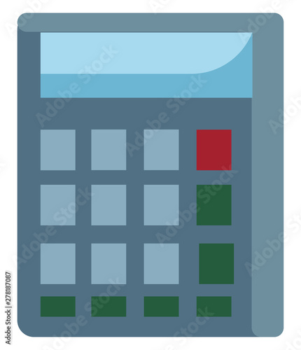 A calculator, vector or color illustration.