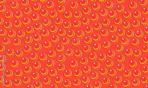  red carrot background multicolor balls seamless pattern illustration