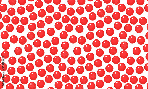  red balls white background fly seamless pattern illustration