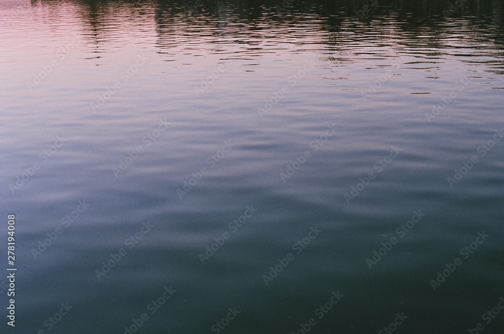 lake calm reflection