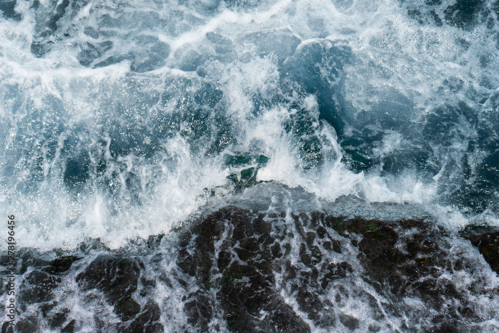 The waves in the sea background