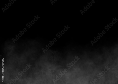 Black background with smoke below