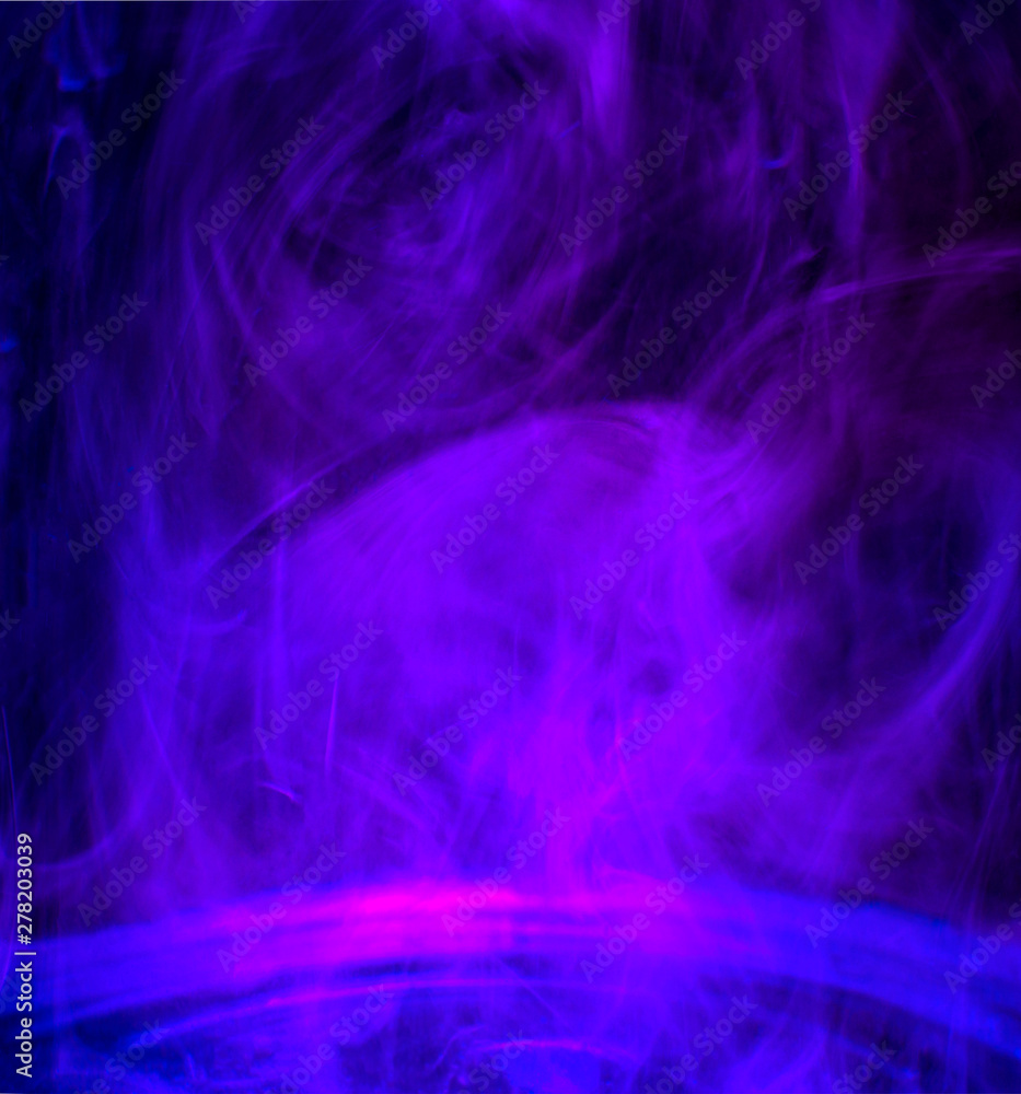 Abstract swirling purple smoke for background.