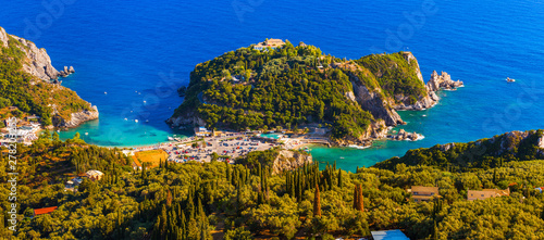 Fototapeta Naklejka Na Ścianę i Meble -  Beautiful panoramic view of Paleokastritsa beach