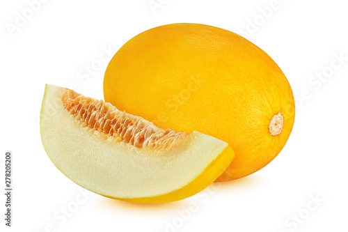 Obraz na plátně Canary melon isolated on white background