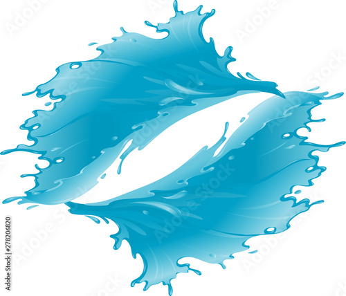 Swirling Blue Wave