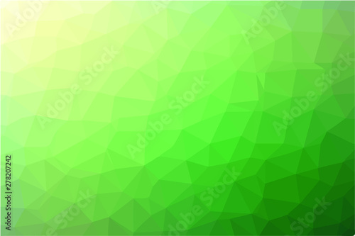 Green gradient vector polygonal mosaic texture background. 